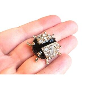 Vintage beetle ladybug  brooch